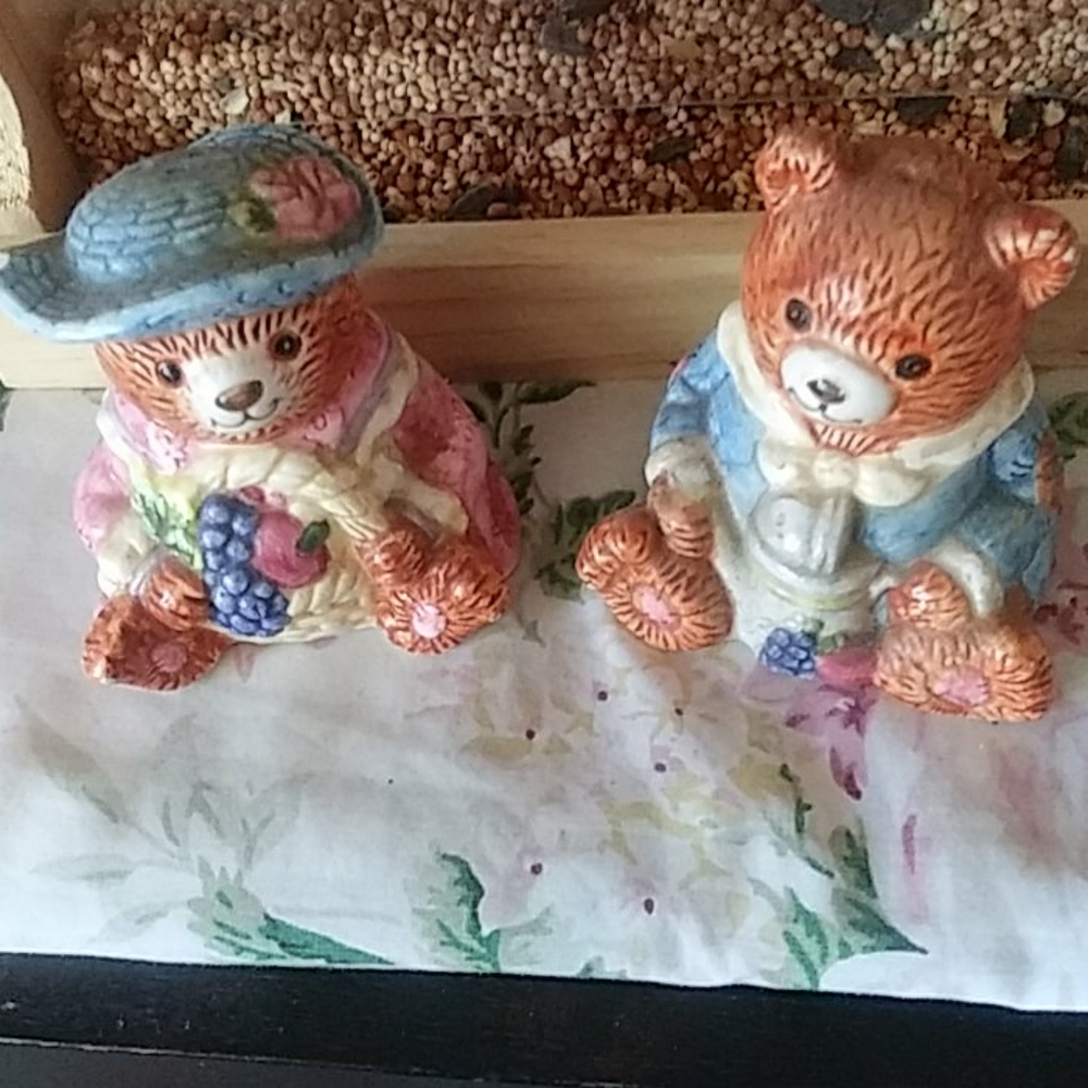 🐬Boy And Girl Bear Salt & Pepper Shakers 🐙